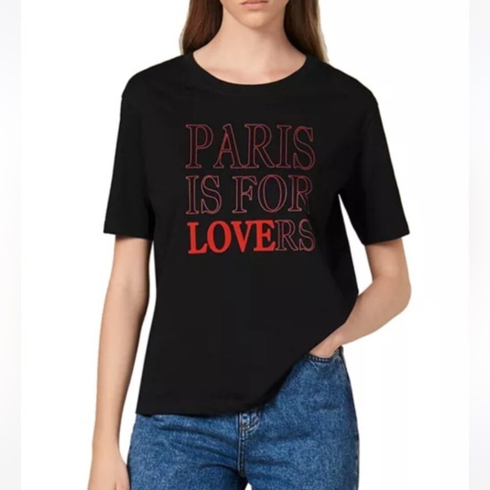 Sandro Paris Is For Lovers Graphic Tee size 1